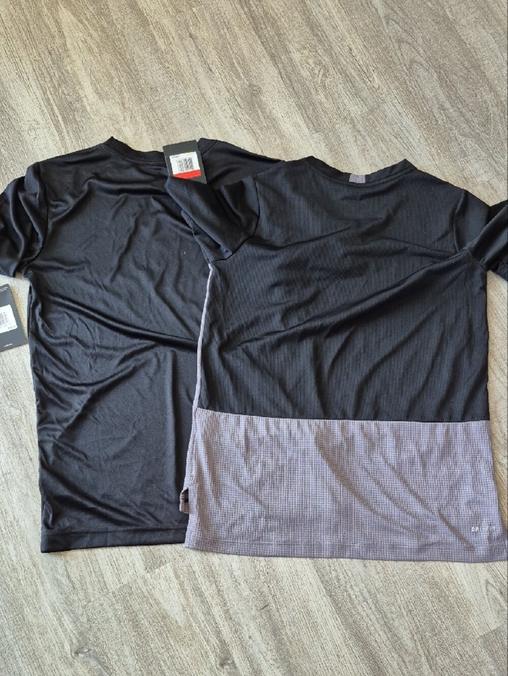Nike Boys Black & Gray Dri-FIT Sports Shirts - 2 Pack - Picture 4 of 5